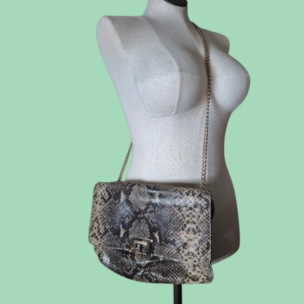 Michael Kors Snake Print Shoulder Bag